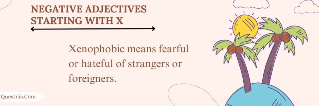 negative-adjectives-starting-with-x